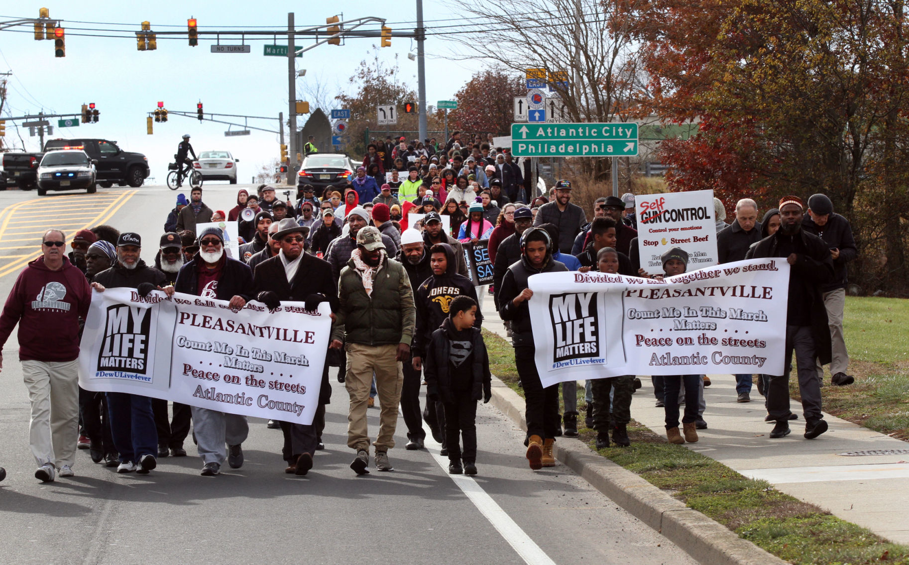 Pleasantville peace march